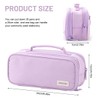 Large Capacity Pencil Case with 3 Compartments, Pencil Pouch for