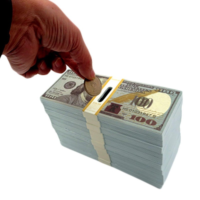US Dollar 100,000 Dollar Bill Coin Bank Money Bank
