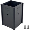 Myard PS446-B 4x4x6 Inches Post Protector with Screws, Inner Size
