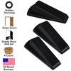 Harrier Hardware 4-Pack Heavy Duty 5-Inch Rubber Grip Wedge Doorstops,