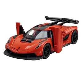 Therina Toy Cars Model Jesko Orange Alloy Collectibles Die-cast Vehicles with Sound and Light