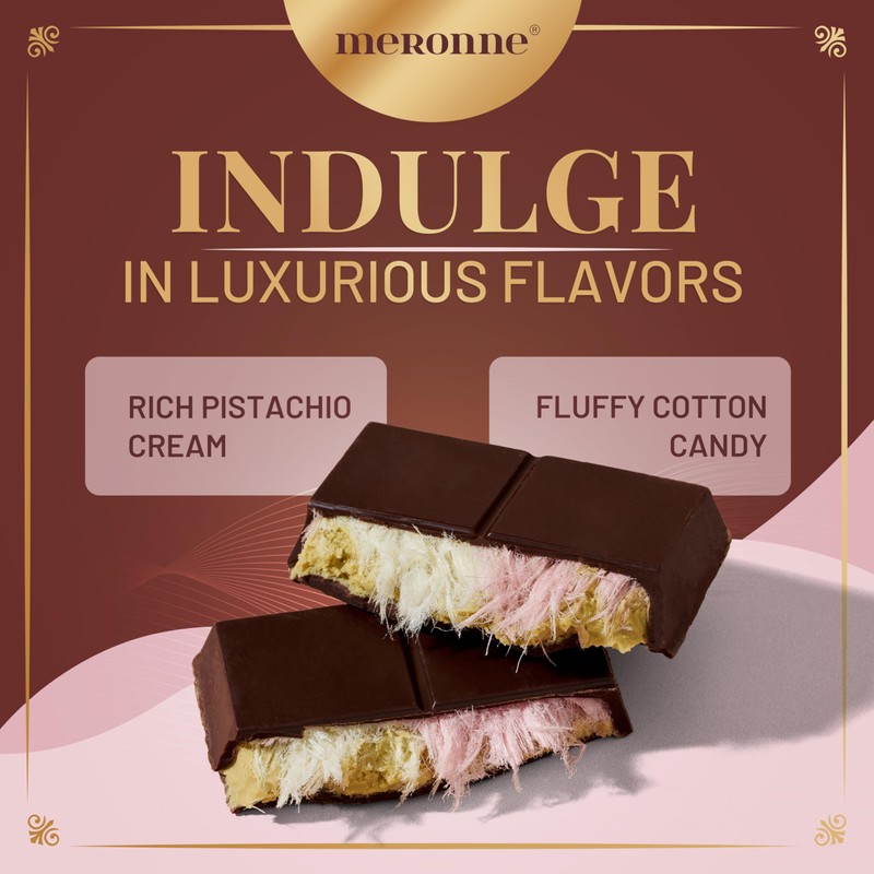 Meronne Angel Hair Dark Chocolate Bar – 6.35 oz (180g)
