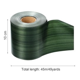 Syhood Outdoor Ribbon Poly Satin Ribbon Floral Craft Decoration Aspidistra Leaf Riband Easter Holiday Outdoor Decorating(4 Inch X 49 Yards,Dark Green)