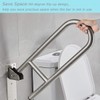 FlySkip Fold Down Grab Bar - 24" Stainless Steel Flip-Up