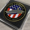 USS America CV-66 Challenge Coin USN-US NAVY INCLUDES 2X2 CASE!
