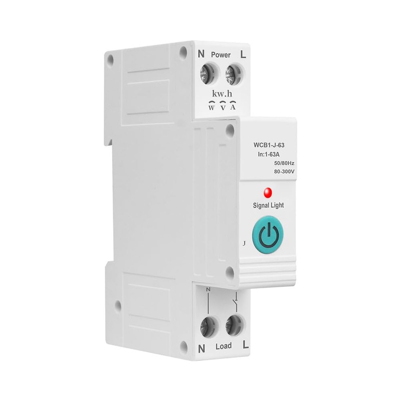 Diymore 63A WiFi Circuit Breaker AC220V Remote Mobile Phone Control