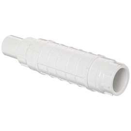 Spears S118 Series PVC Pipe Fitting, Repair Coupling with EPDM O-ring, White, 1" Spigot x 1" Socket