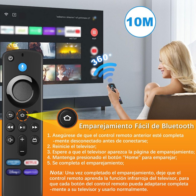 Replacement Remote Control (4 Gen), Universal Remote Control for Smart