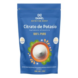 Citrato de Potasio en Polvo Daimel 1 Kg Sin Sabor Puro y Vegano