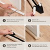 Praknu Draught Excluder for Doors 70-100 cm Washable Fabric -