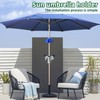 Ajuanbazha Adjustable Parasol Holder for Balcony Railing, Space-Saving Bracket for