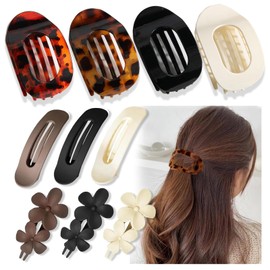 10 Entenschnabel Haarspangen Damen, Haarklammer Flach Französische Haarspange, Für Dünnes Und Dickes Haar