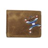 HOOEY Bi-Fold Leather Men's Wallet (Hands-Up - Sunset Serape)
