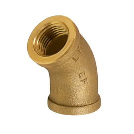 Supply Giant CSGM0012 1/2 in. Brass 45-Degree Elbow with Female National Taper Threads, No Lead Pipe Fitting, Durable, Higher Corrosion Resistance, Economical & Easy to Install, 7