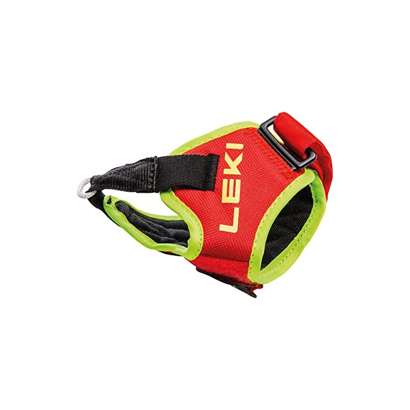 LEKI Trigger Frame Strap, Bright Red-Neon Yellow, S-M-L