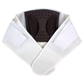 Flexi Lumbar Belt, Back Brace, Back Brace, Back Support Belt, Lumbar, Spine Support, White, 99 - 197 cm Adjustable