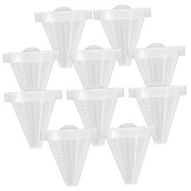 Levemolo Aquarium Fish Feeder Suction Cup 10 Pack Red Worm Cup Cone Feeder for Tank Easy to Attach Live Food Feeding