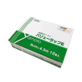 ヤマト バリューラップE 自着性伸縮ホータイ 5cm×4.5m 12巻入 511805・ベージュ