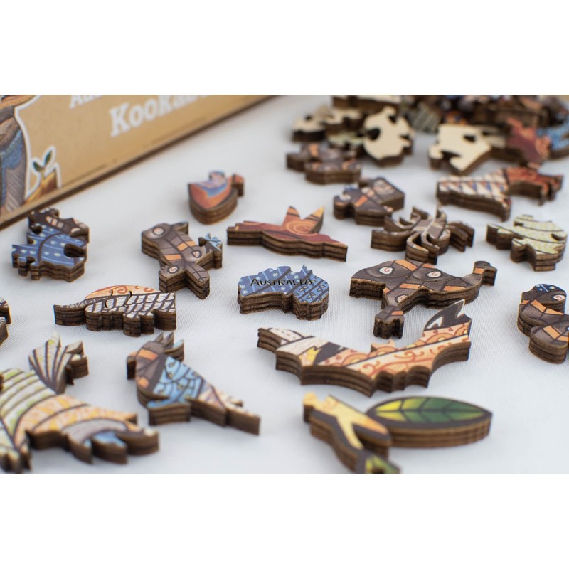 Let's Play Games Australiana Series 01 Kookaburra LPG Wooden Puzzle