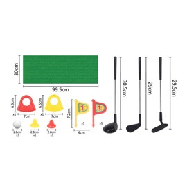 Hellery Mini Kids Toy Golf Club Set with Flag for 3-5 Toddlers Children in Old Age