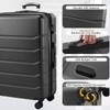 TREATLIFE HOME Compact Expandable Hard Sided Suitcase with 360° Rotating