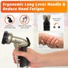 AUTOMAN Garden Hose Nozzle-7 Patterns Sprayer-2 Pack, Metal High Pressure