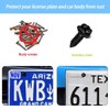 Universal License Plate Screws for Fastening License Plates, Nylon Screw
