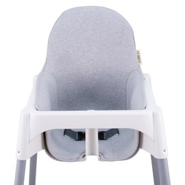 JYOKO KIDS Seat Covers Compatible with Antilop Children's Chair, 100% Cotton (Grey Stone)