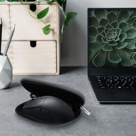 kwmobile Neoprene Case Compatible with Razer Viper V3 Pro - Case for Mouse Soft Pouch Carry Bag - Dark Grey