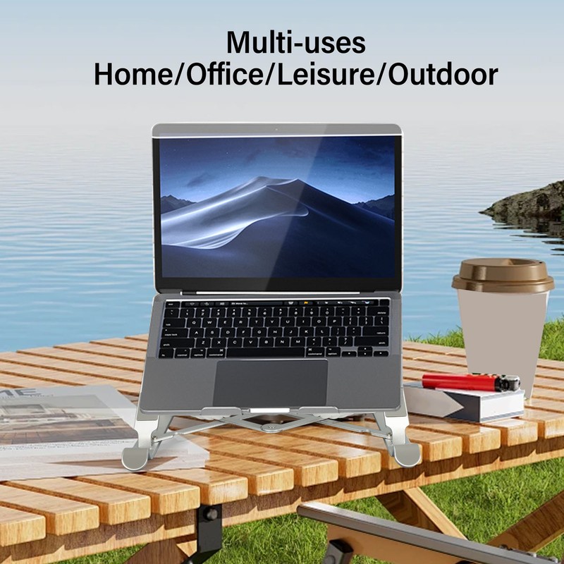 Laptop Stand with Cooling Fan Detachable Adjustable Aluminum Foldable Portable