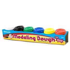 BAZIC 2 Oz. Multi Color Modeling Dough (6/Pack)