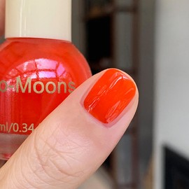 Orange Nail Polish - Bright Orange Nail Varnish - Glossy Neon orange nail Polish - No UV Needed Quick Dry Neon nail polish - Long Lasting Chip Resistant Breathable nail polish DIY Manicure Decorations
