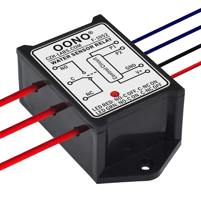 Water Sensor Relay SPDT Switch Module, DC12V, Load DC30V/AC277V 10Amp