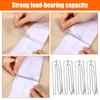SHENLIU 150Pcs Stainless Steel Curtain Pleat Hook Curtain Pleater Tape