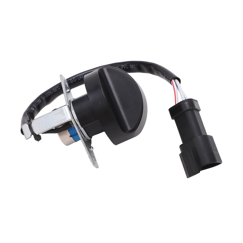 3 Pins Excavator Throttle Motor Knob Switch Triangular Plug Replacement