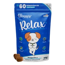 Waggys® Relax Suplemento Natural Para Estrés Y Ansiedad 60pz