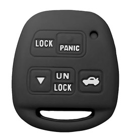 Silicone Key Fob Cover for Lexus: RPKEY Key Shell for Lexus ES300 GS300 GS430 LS400 1997 1998 1999 2000 2001 2002 2003 2004 2005 | Black Car Key Case Cover