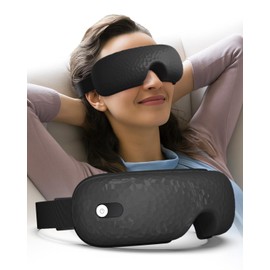 Eye Massager, WERTY Eye Massager with Heat & Bluetooth Music, Birthday Gift for Wife/Husband, Christmas Gifts for Women/Men, Eye Care Gifts for Dad Mum Friends (Black)