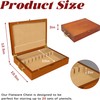 Silverware Storage Box Solid Wood with Lid, Silverware Organizer with