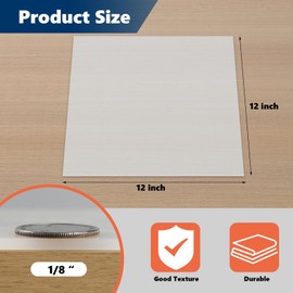 WochiTV Translucent Silicone Rubber Sheet, 12" Wide x 1/8" Thick x 12" Long High Temperature Rsistant Rubber Mat for DIY Gaskets Material, Pads, Sealing, Cushion, Microwave Oven Protection