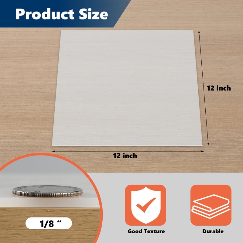WochiTV Translucent Silicone Rubber Sheet, 12" Wide x 1/8" Thick