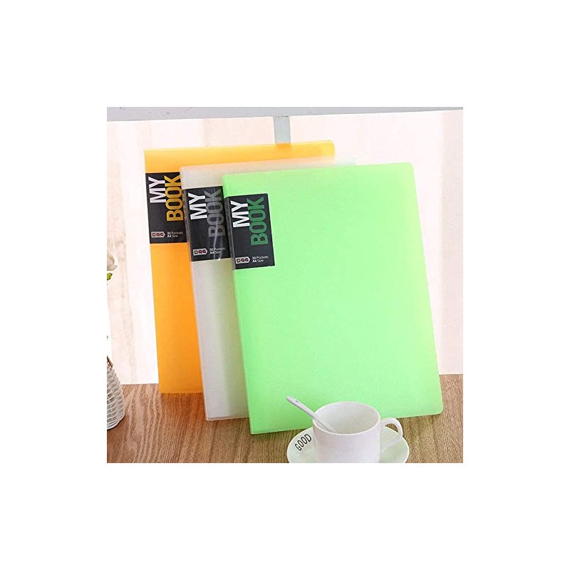 A4 Binders File Folders Sheet Presentation Book 40 Pages Capacity