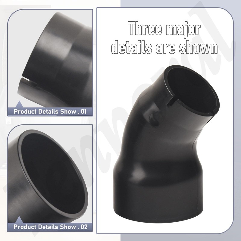 Miter Saw Vacuum Adapter (2 1/2") Compatible with Mak-ita Miter