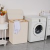 efluky Laundry Hamper with Lid, Trio Laundry Hamper with 3