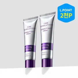 미샤 [단독구성][미샤] 타임레볼루션 레티놀 500샷 크림 60ml 2개 SET [Exclusive Set][Missha] Time Revolution Retinol 500 Shot Cream 60ml Set of 2