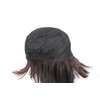 Donally Women's Full Wig Short Bob Straight Wig (Brown)