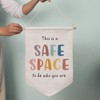 Safe Space Pennant, Classroom Wall Flag, Kids Playroom Fabric Wall