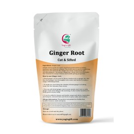 Dried Ginger Root 4 oz | Cut and Sifted Dried Ginger Pieces | As Spicy as Fresh | Flavourful Indian Spice |100% Pure and Natural For Making Flavourful Tea | By Yogi's Gift®