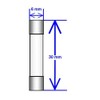 5 Qty. MDA 15A Slow-Blow Ceramic Fuse 15 Amp 250v