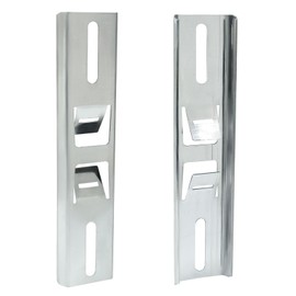 Kemcatui 2Pcs Din Rails for Pole Junction Box Mounting, 20cm Long Stainless Steel Din Rails for Outdoor Electrical Enclosure Box